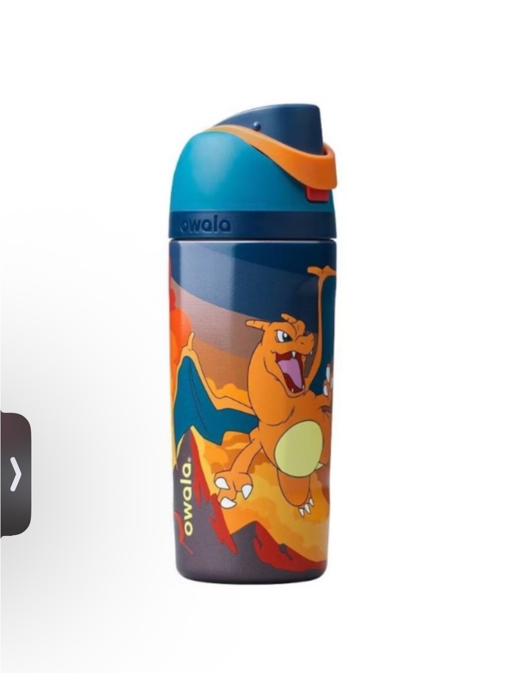 Pokemon Charizard Stainless Kids Bottle - Blue & Orange